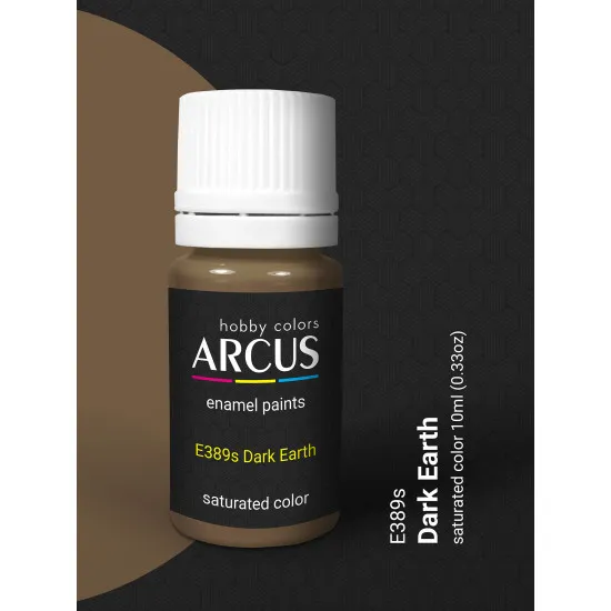 Arcus 389 Enamel paint Royal Air Force Dark Earth Saturated color 10ml