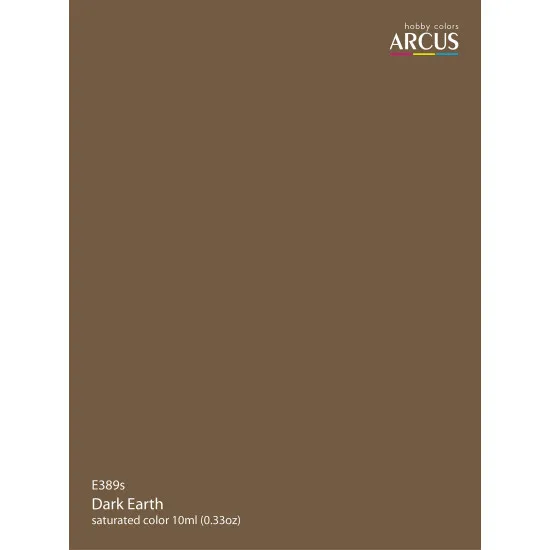 Arcus 389 Enamel paint Royal Air Force Dark Earth Saturated color 10ml