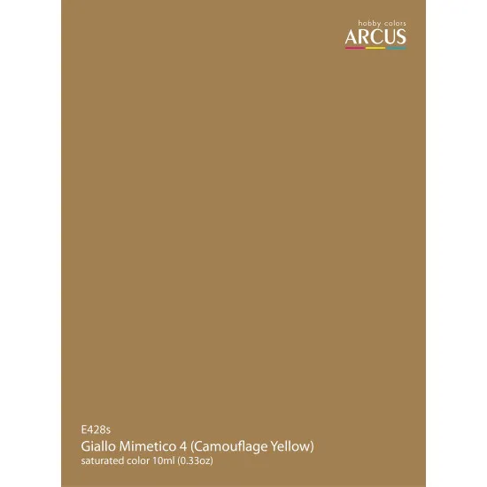Arcus 428 Enamel paint Regia Aeronautica Italiana Giallo Mimetico 4 (Camouflage Yellow) 10ml