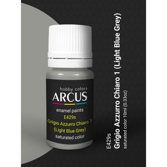 Arcus 429 Enamel paint Regia Aeronautica Italiana Grigio Azzurro Chiaro 1 Light Blue Grey 10ml