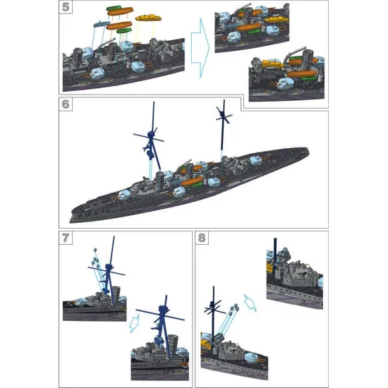 Metallic Details MDR1200-01 - 1/1200 - SMS Blucher. Resin model kit