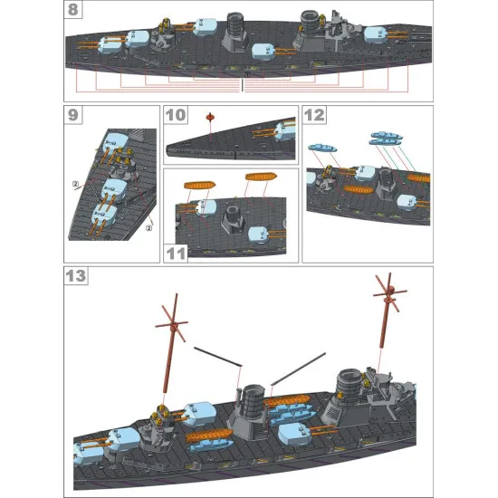 Metallic Details MDR1200-03 - 1/1200 - SMS Seydlitz. Resin model kit