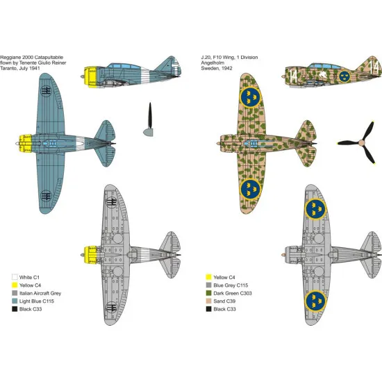 Metallic Details MDR14424 1/144 Reggiane Re.2000 Falco