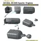 Metallic Details MDR48195 1/48 AH-64A/D Apache. Engines (Hasegawa). Upgrade set
