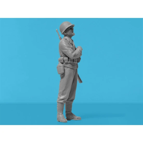 ICM 35599 - 1/35 WWII US Military Patrol. G7107 with MG M1919A4 4 figure + truck