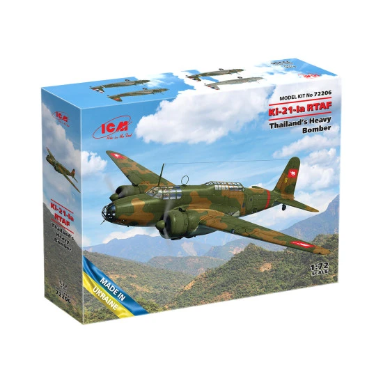ICM 72206 - 1/72 Ki-21-Ia Thailands Heavy Bomber RTAF Scale Model Kit