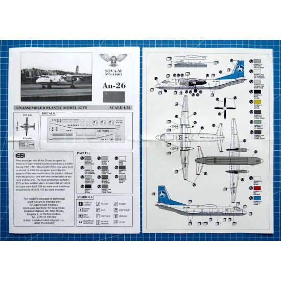 Sova Model 14003 - 1/144 - An-NATO code Curl. Plastic model kit