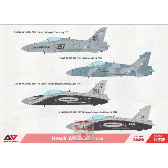 AA Models 7229 - 1/72 - Hawk 200 light multirole fighter (reg No ZJ201)