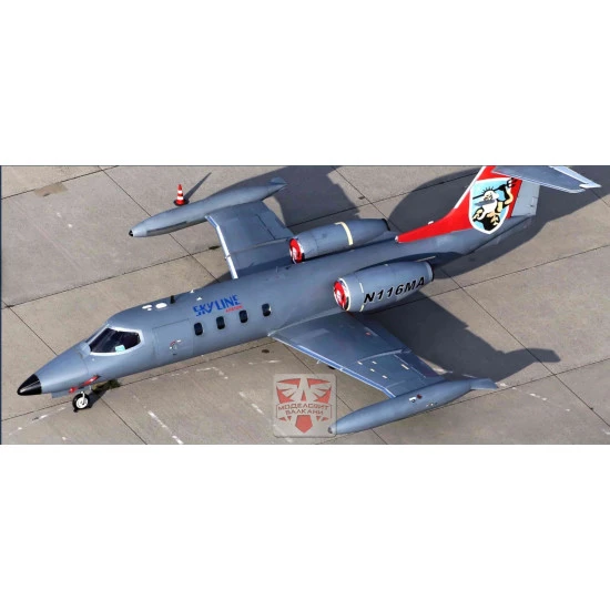 Sova Model 72049 - 1/72 Learjet 36A with Exper. Radar Pod - Plastic Model Kit for Aviation Enthusiasts