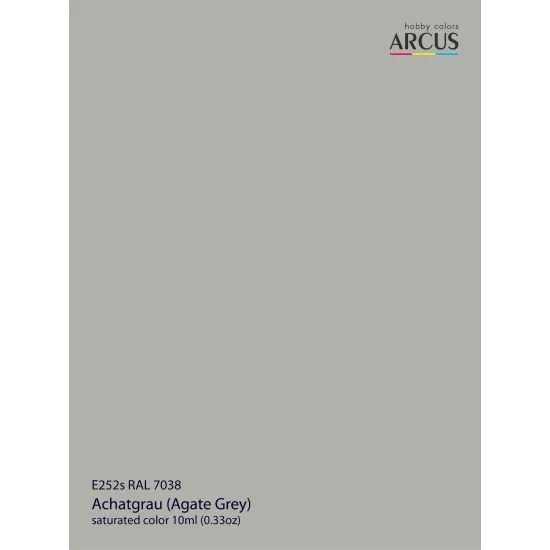 Arcus 252 Enamel paint PSU Ukraine RAL 7038 Achatgrau Saturated color 10ml