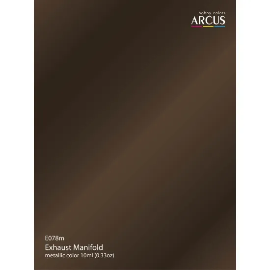 Arcus 078 Enamel paint Metallic color Exhaust Manifold Saturated color 10ml