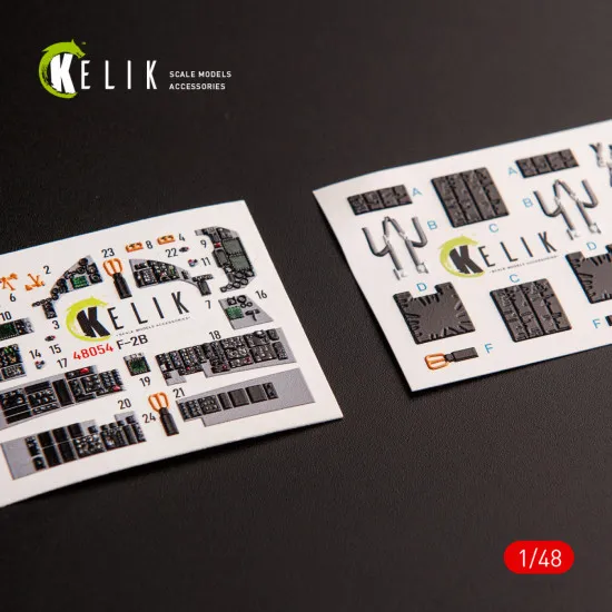 Kelik K48054 1/48 Jasdf F-2b Interior 3d Decals For Hasegawa Kit Accessories