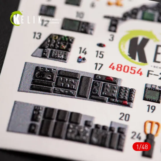 Kelik K48054 1/48 Jasdf F-2b Interior 3d Decals For Hasegawa Kit Accessories