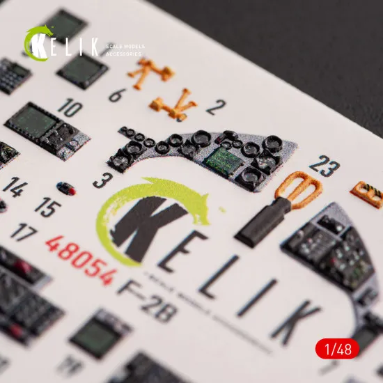 Kelik K48054 1/48 Jasdf F-2b Interior 3d Decals For Hasegawa Kit Accessories