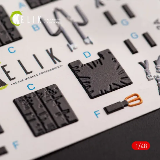 Kelik K48054 1/48 Jasdf F-2b Interior 3d Decals For Hasegawa Kit Accessories