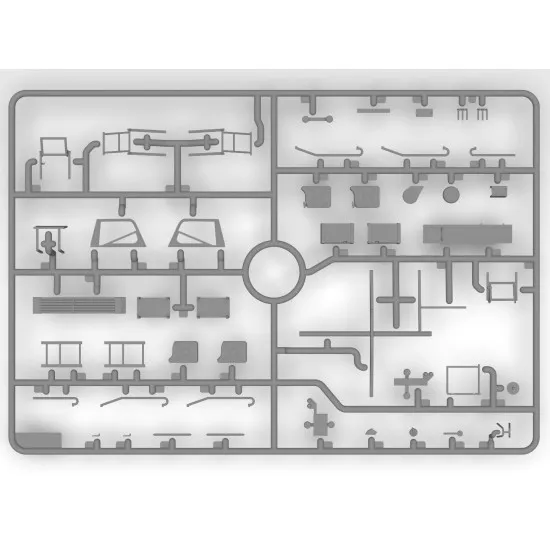 Icm 35137 1/35 Unimog S 404 German Military Radio Truck Scale Model Kit