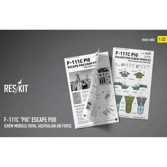 Reskit Rsk32-0002 1/32 F-111c Pig Escape Pod Crew Module Royal Australian Air Force Resin Model Kit