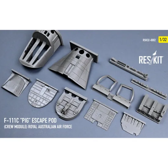 Reskit Rsk32-0002 1/32 F-111c Pig Escape Pod Crew Module Royal Australian Air Force Resin Model Kit