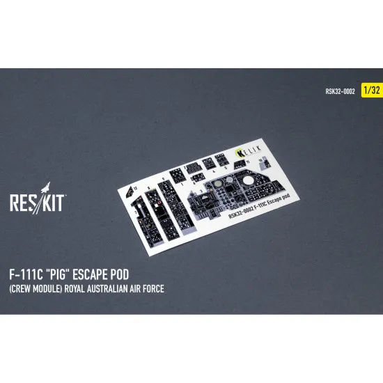 Reskit Rsk32-0002 1/32 F-111c Pig Escape Pod Crew Module Royal Australian Air Force Resin Model Kit