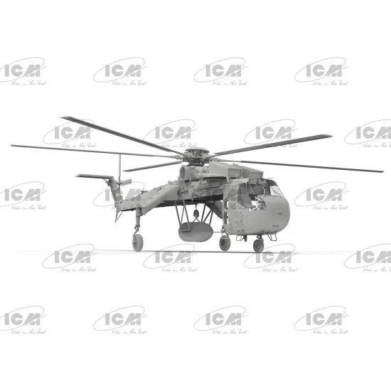 Icm 53055 1/35 Sikorsky Ch-54a Tarhe With M-121 Bomb Military Helicopter