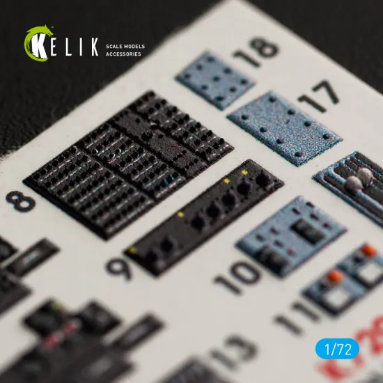 Kelik K72042 1/72 Ov-10a Bronco Interior 3d Decals For Icm Scale Mode Kit