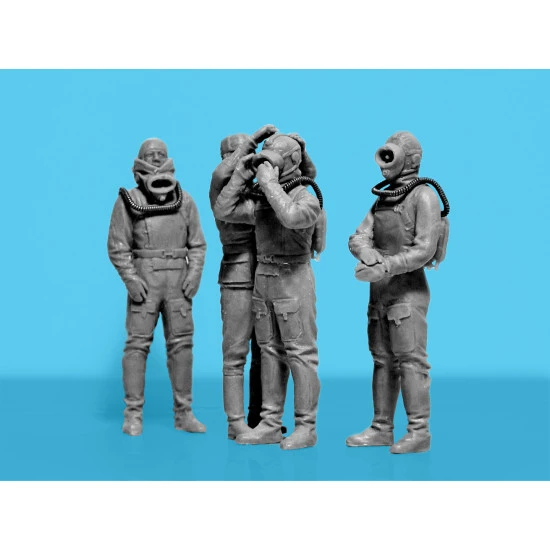 Icm 35906 1/35 Chornobyl 6 Feat Of Divers 4 Figures Plastic Model Kit Scale