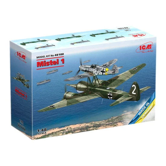 Icm 48100 1/48 Mistel 1 Strike Aircraft Complex Plastic Model Kit