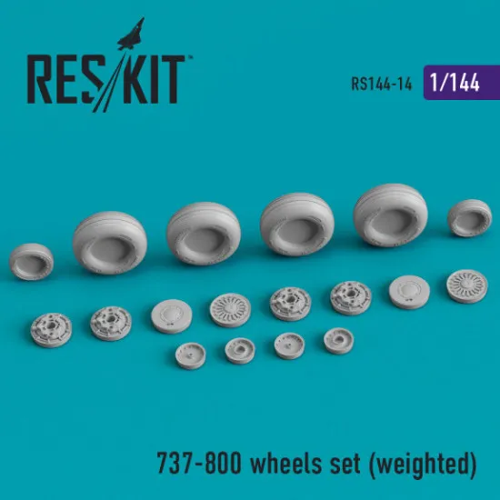 Reskit Rs144-0014 - 1/144 - 737-800 Wheels Set Weighted