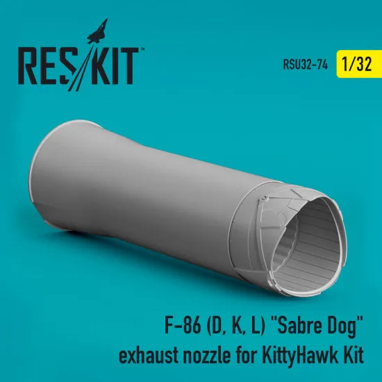 Reskit Rsu32-0074 1/32 F86 D K L Sabre Dog Exhaust Nozzle For Kittyhawk Kit