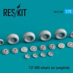 Reskit Rs72-0370 1/72 737 800 Wheels Set Weighted Scale Model Accessories