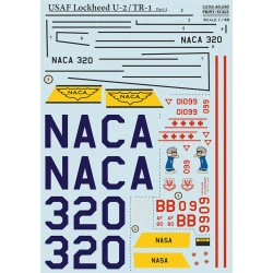 Print Scale 48-248 1/48 Decal For Usaf Lockheed U2 Tr 1 Part 2