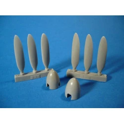 Sbs 48001 1/48 He-219 Propeller Set For Tamiya Kit Resin Model Kit