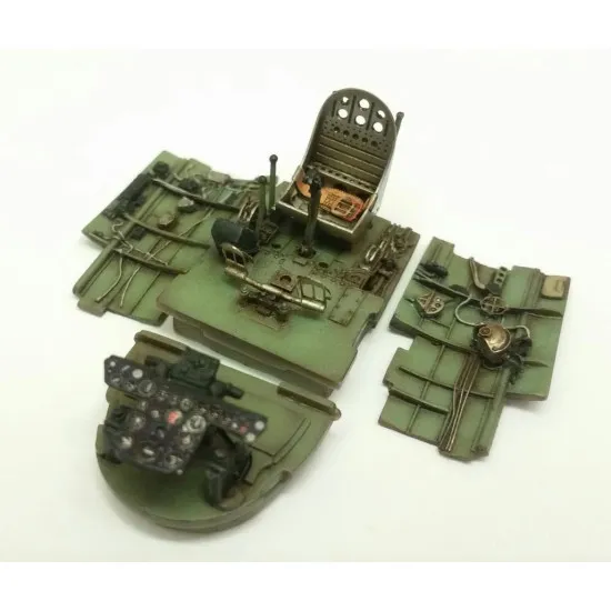 Sbs 48023 1/48 Ki-84 Hayate Frank Cockpit Set For Hasegawa Kit Resin Model Kit