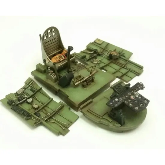 Sbs 48023 1/48 Ki-84 Hayate Frank Cockpit Set For Hasegawa Kit Resin Model Kit
