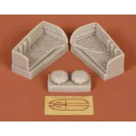 Sbs 48026 1/48 Arado Ar-234 Wheel Bays For Revell/Hasegawa Kit Resin Model Kit