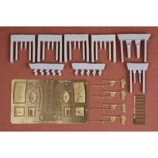 Sbs 48061 1/48 Wing Cannon And Rocket Set For Ha-1112 Tripala/Buchon Spanish