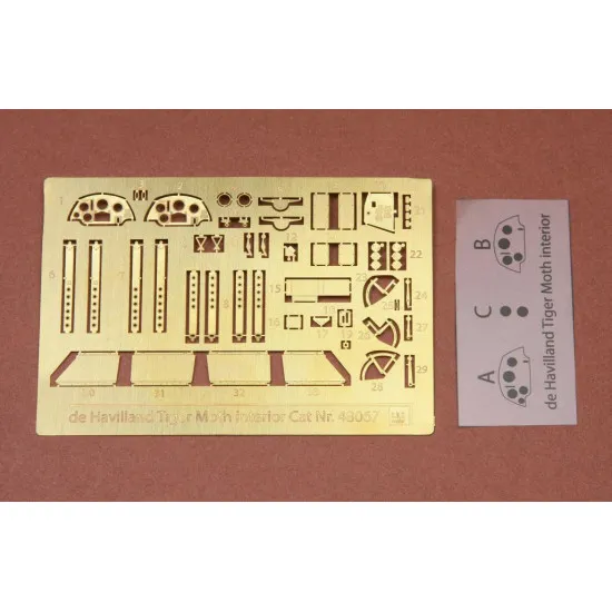 Sbs 48067 1/48 De Havilland Dh-82a Tiger Moth Cockpit Set For Airfix Kit