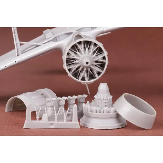 Sbs 48079 1/48 Bloch Mb 151 And 152 Engine With Cowling Set For Dora Wings