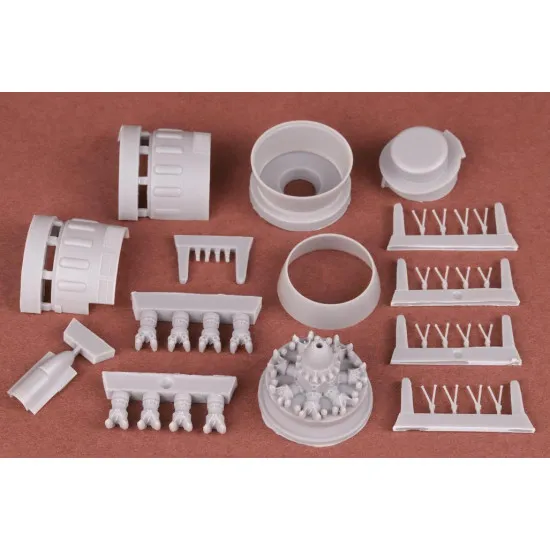 Sbs 48079 1/48 Bloch Mb 151 And 152 Engine With Cowling Set For Dora Wings