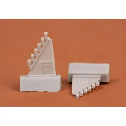 Sbs 72009 1/72 Spitfire Mk I/Ii Exhaust Round For Airfix Kit Resin Model Kit