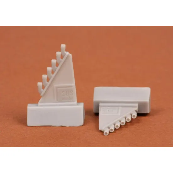 Sbs 72009 1/72 Spitfire Mk I/Ii Exhaust Round For Airfix Kit Resin Model Kit