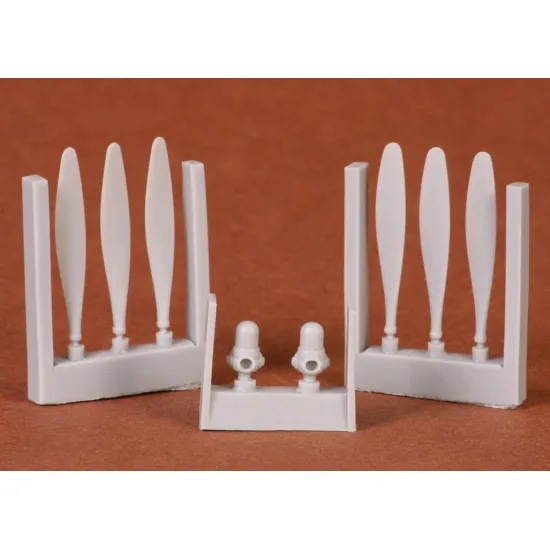 Sbs 72032 1/72 Bristol Beaufighter Propeller Set For Airfix Kit Resin Model Kit