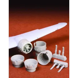 Sbs 72033 1/72 Bristol Blenheim Engine Cowling And Exhaust Set For Airfix Resin