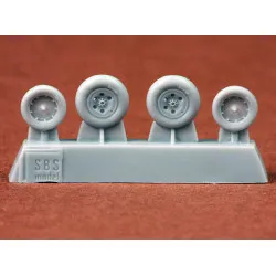 Sbs 72035 1/72 Folland Gnat T 1 Wheel Set For Airfix Kit Resin Model Kit