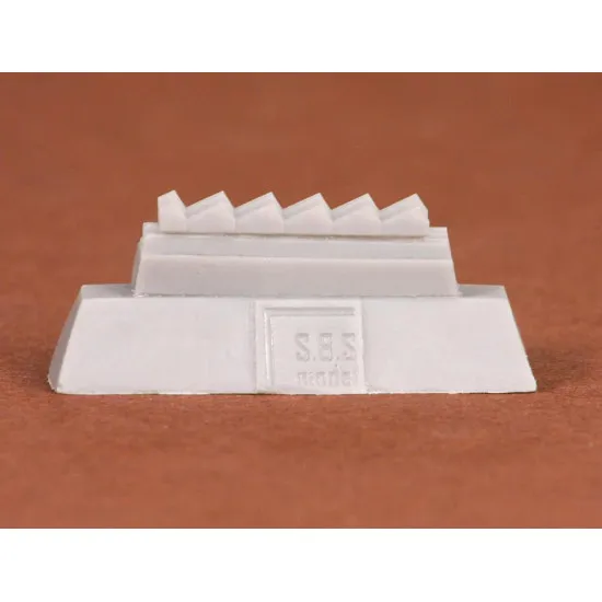 Sbs 72038 1/72 Messerschmitt Bf-109e Exhaust For Airfix Kit Resin Model Kit