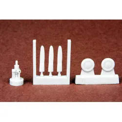 Sbs 72041 1/72 F4f-4 Wildcat Propeller Set And Wheels For Airfix Resin Model Kit