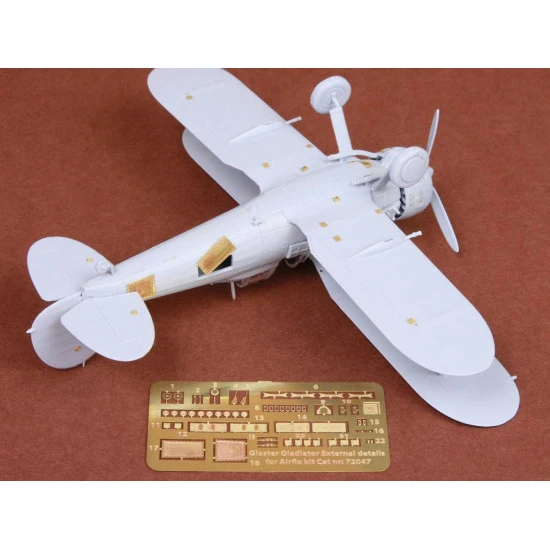 Sbs 72047 1/72 Gloster Gladiator Exterior Detail Set For Airfix Kit Photo-etched