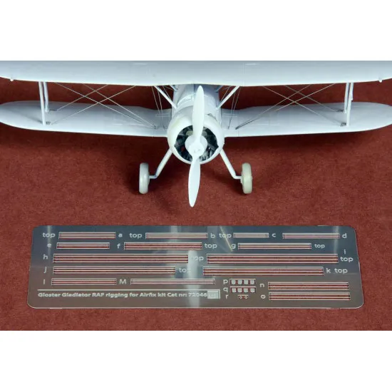 Sbs 72046 1/72 Gloster Gladiator Rigging Wire Set For Airfix Photo-etched Parts Sbs 72046 1/72 Gloster Gladiator Rigging Wire Set For Airfix Photo-etched Parts