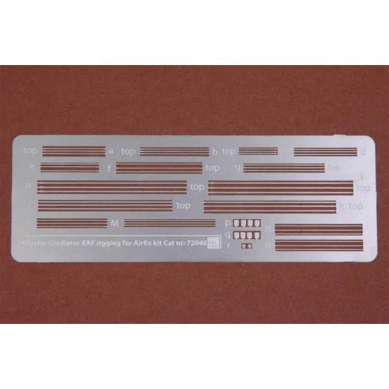 Sbs 72046 1/72 Gloster Gladiator Rigging Wire Set For Airfix Photo-etched Parts Sbs 72046 1/72 Gloster Gladiator Rigging Wire Set For Airfix Photo-etched Parts