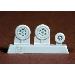 Sbs 72054 1/72 Hawker Hunter Wheel Set For Revell Kit Resin Model Kit